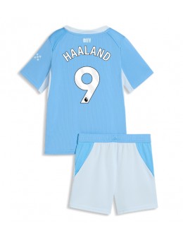 Manchester City Erling Haaland #9 Replika Hemmakläder Barn 2026-27 Kortärmad (+ byxor)